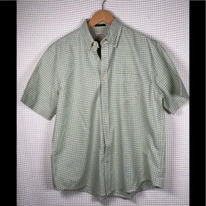 St. John’s bay green shirt cotton poliester shirt man size L